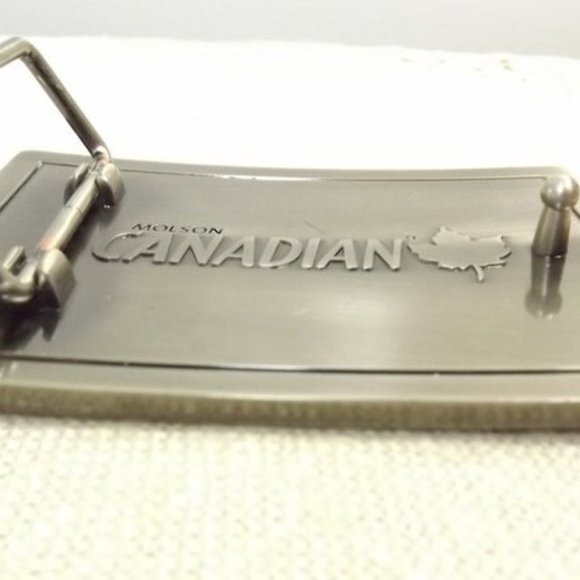 Vintage Molson Canadian Belt Buckle It Starts Here - Picture 5 of 7